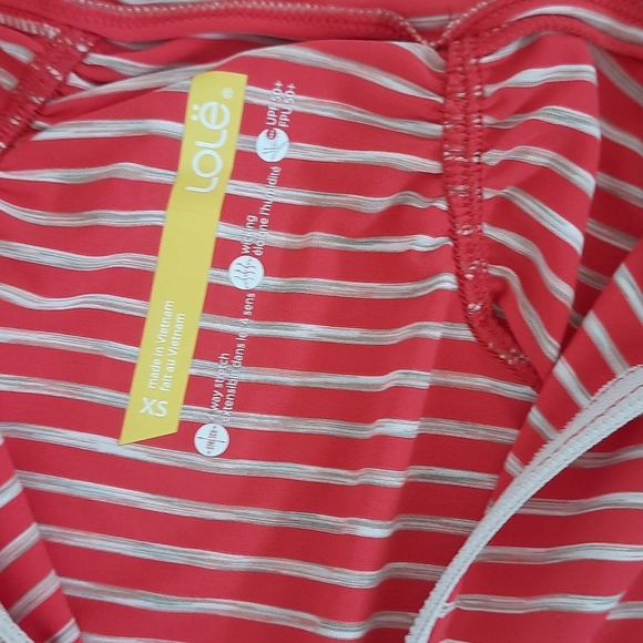 NWT Lole Women Pink Full Zip Essential Stripe Jacket. Size XS - Picture 7 of 16